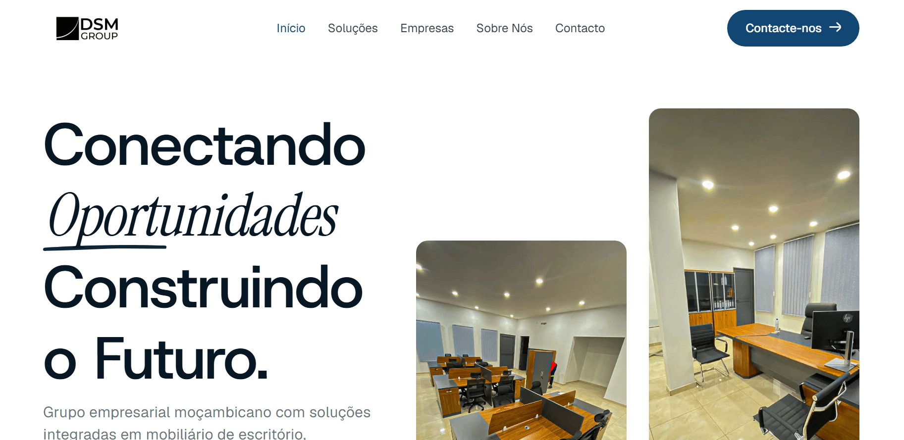 Website da DSM Grupo